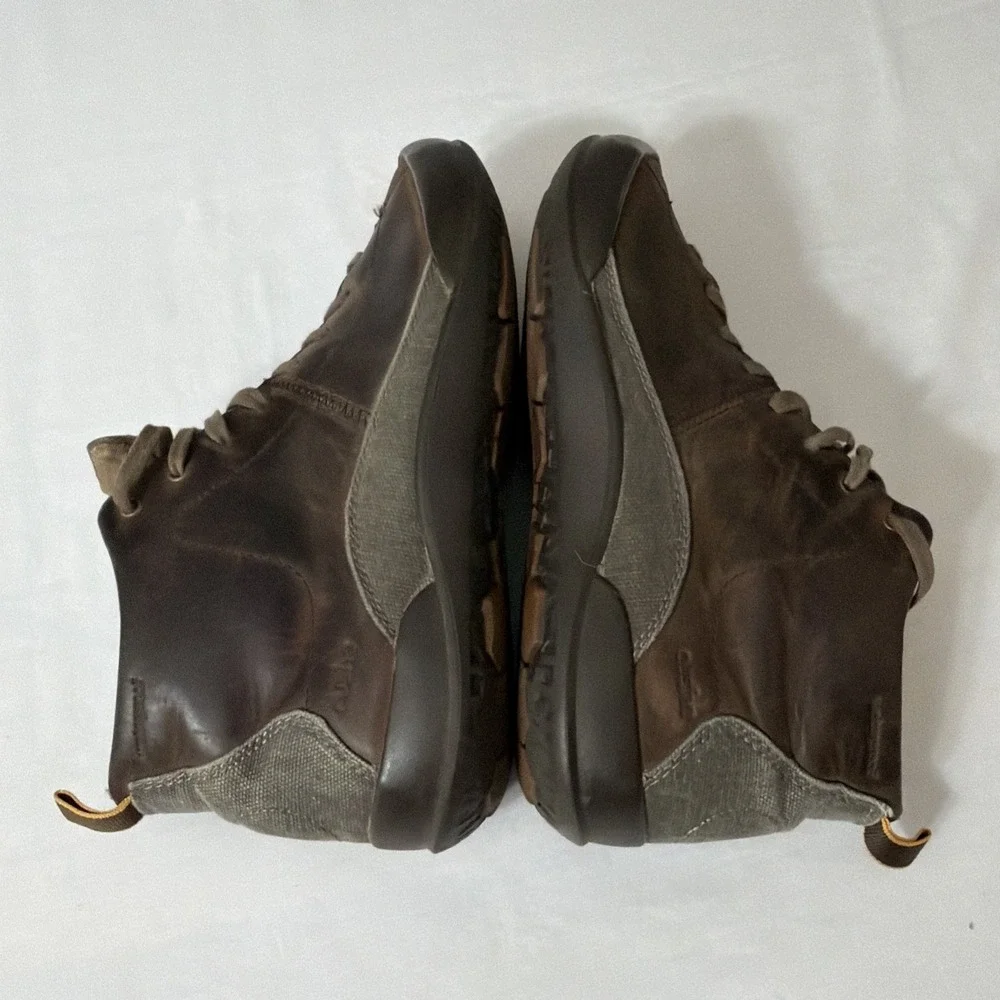 Cushe‎ Hood WP Chukka Boots Shoes Men's 9 Dark Brown Leather Lace Up Waterproof